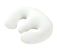 QLoztyse Oreiller de Poitrine Soutien pour Poitrine Coussin SPA Mousse Mémoire Creux Housse Zippée Doux Adapté Salon Esthétique Massage Repos Sommeil, Blanc