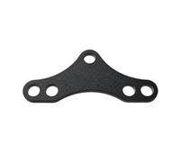 QLoztyse Plaque Adaptatrice vers Simple en Acier Compact Plaque Fixation Triangulaire, Noir