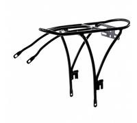 QLoztyse Support Fixation pour Panier Arrière Vélo Repliable Bras Montage Boucle Arrière pour Accrochage Stable s Chargements Pendant Le sur Routes Variées