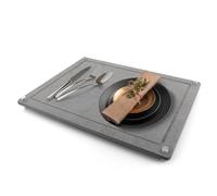 QLoztyse Tapis Egouttoir Vaisselle - Tapis Vaisselle Absorbant de Cuisine en Pierre de Diatomite, Tapis de Séchage Rapide 30x40 CM, Plateau Égouttoir Antidérapant pour Cuisine