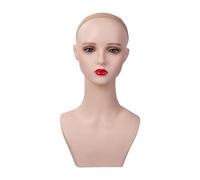 QLoztyse Tête de Formation de Mannequin Chauve Femelle pour La Fabrication et