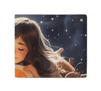 QLPTM Toast in Dream - Portefeuille en cuir pour homme et femme - Portefeuille fin pour cartes de crédit - Petit portefeuille à deux volets, Toast in Dream, taille unique, décontracté, Toast in Dream,