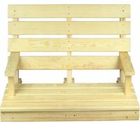 QLS Banc en bois 120cm siège pour balançoire hollywoodienne Banc de balançoire 11213