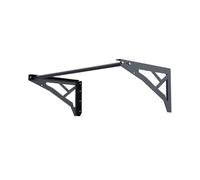 QLS Barre de traction professionnelle 110 cm Charge maximale 200 kg Montage mural en acier