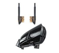 QLS BOX1 Support mural réglable pour coffre de toit 33-57 cm Noir Pour rangement de coffre de toit Outils de jardin Skibox Équipement de sport Planche de surf iSUP Bois Acier