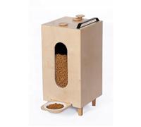 QLS Distributeur croquettes bois 20 L chien/chat