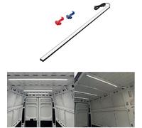 QLS Éclairage LED pour coffre de voiture - 100 cm - Noir - Pour voiture, camping-car, bus, caravane, bateau, camping-car, cuisine, chambre