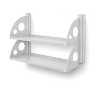 QLS Ensemble d'étagères avec étagères de 60 x 25 cm et rails muraux pour | Le système d'étagère modulaire peut être étendu horizontalement et verticalement et grandit de manière flexible selon vos
