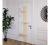 QLS Escalier pour chats Montage sur porte 3 marches 180cm DEKO 11233