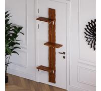 QLS Escalier pour chats montage sur porte 3 marches 180cm DEKO flammé 11234