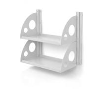 QLS Lot de 2 étagères et rails muraux pour garage et atelier (40 x 25 cm, 2 | Le système d'étagère modulaire peut être étendu horizontalement et verticalement et grandit de manière flexible selon vos