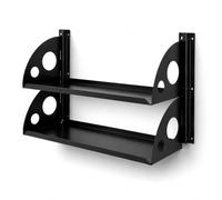 QLS Lot de 2 étagères et rails muraux pour garage et atelier (60 x 25 cm, 2 | Le système d'étagère modulaire QLS peut être étendu horizontalement et verticalement et grandit de manière flexible selon vos