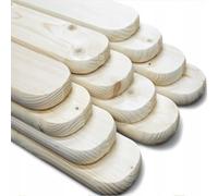QLS Lot de 30 lattes de clôture en bois de pin et épicéa brut raboté - 120 cm