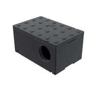 QLS Maison pour Chat isolée en polystyrène 60 x 40 cm Noir