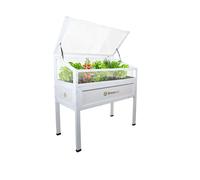 QLS Mini-serre en bois Vintage 110x55 Plateau surélevé Balcon Précocité Terrasse 11266