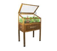 QLS Mini-serre en bois Vintage 80x45 Plate-forme Balcon Frühbeet Terrasse 11268