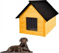 QLS Niche pour chiens en bois 101x69 cm Isolée en pin résistant à l'hiver Outdoor 10991