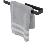 QLS Porte-serviettes 40 cm Barre murale pour salle de bain cuisine acier noir 11114