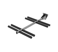QLS Porte-skis mural Porte-skis pour 4 paires de bâtons de marche nordique 47,5 cm Trekking 8388
