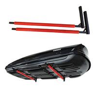 QLS Support De Boîte De Toit Murale WSB.O 82 Cm Acier Noir Charge 40 Kg