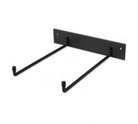 QLS Support mural acier pour 10 chaises pliantes Noir