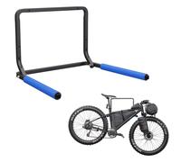 QLS Support mural pour vélo Acier Pliable jusqu'à 40 kg Bleu Mousse Montage mural 10944