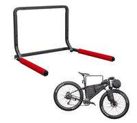 QLS Support mural pour vélo Acier Pliable jusqu'à 40 kg Mousse rouge Montage mural 10943
