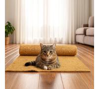QLS Tapis en coco 100x50 pour chats, lapins, rongeurs, découpable, respirant 11361