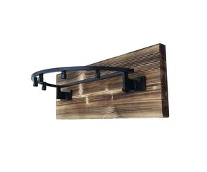 QLS U1 Support mural pour sac poubelle en bois 35 l 240 l