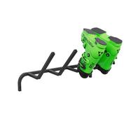 QLS WB2 Porte-chaussures mural pour 2 paires de bâtons de marche nordique de 64 cm avec revêtement en caoutchouc de protection pour un rangement peu encombrant