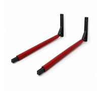 QLS Handels iSUP Support mural en acier pour coffre de toit 82 cm Noir