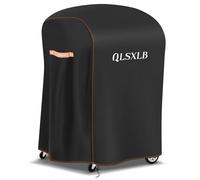 QLSXLB Housse Barbecue Exterieur, Bache Barbecue Résistante de 420D Oxford 77 x 70 x 110 CM, Housse Protection Plancha Gaz Anti-l'eau/Anti-Vent/Anti-UV/Anti-l'Humidité/Antipoussière Noir