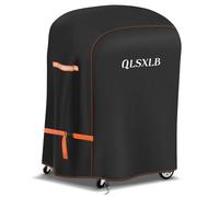 QLSXLB Housse Barbecue Exterieur, Bache Barbecue Résistante de 420D Oxford 90 x 70 x 110 CM, Housse Protection Plancha Gaz Anti-l'eau/Anti-Vent/Anti-UV/Anti-l'Humidité/Antipoussière Noir