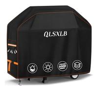 QLSXLB Housse Barbecue Exterieur, Oxford 600D Robuste Bache de Protection BBQ 183x66x130cm, Housse Plancha Gaz avec Bouche D'aération Anti-Vent/Anti-UV/Anti-l'eau/Anti-l'Humidité/Antipoussière Noir