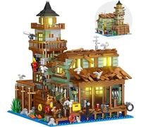 QLT QIAOLETONG Lot de 560 briques d'architecture Wharf, compatibles avec Lego, Ideas - Cadeau pour 8 à 16 garçons et filles