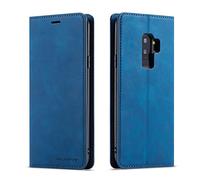 QLTYPRI Coque pour Samsung Galaxy S9 Plus, Housse en Cuir Premium PU Portefeuille Etui, [Fentes pour Cartes] [Fermoir Magnétique] [Stand Fonction] Flip Coque pour Samsung Galaxy S9 Plus - Bleu