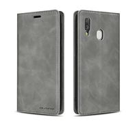 QLTYPRI Etui pour Samsung Galaxy A50, Housse en Cuir Premium PU Portefeuille Coque, [Fentes pour Cartes] [Fermoir Magnétique] [Stand Fonction] Flip Coque pour Samsung Galaxy A30S A50 A50S - Rouge