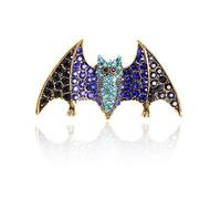 QLUYCKW Broche sur le thème d'Halloween pour femme et homme - En émail - En forme de citrouille - Chauve-souris - Araignée - Chapeau de sorcière - Accessoires de fête d'Halloween, Medium, Acier allié