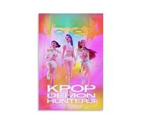 QLVHZGRND KPop Demon Poster Hunters Movie Song And Dance Affiche Décoration Peinture Toile Mur Art Salon Affiche Chambre Peinture Anniversaire Vacances Cadeau 12x18inch(30x45cm)