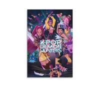 QLVHZGRND KPop Demon Poster Hunters Musical Movie Animated Vintage Affiche Décoration Peinture Toile Mur Art Salon Affiche Chambre Peinture Anniversaire Vacances Cadeau 12x18inch(30x45cm)