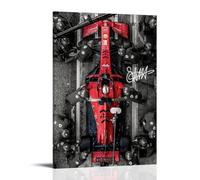 QLVHZGRND Poster F1 vintage Formula Racing rétro avec couverture musicale pour chambre à coucher - 30 x 45 cm