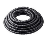 Qlvily Conduit électrique flexible de 1,27 cm x 15,2 m, conduit de ligne d'accès en acier galvanisé étanche avec revêtement en PVC, pour gérer et protéger les fils domestiques et industriels