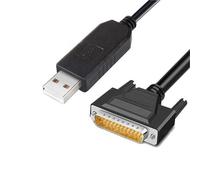 QLWAHK FT232RL Câble de programmation USB vers DB25 mâle 25 broches RS232 1,8 m