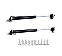 QLXHBOT Lot de 2 vérins à gaz de 50 N/5 kg, 25,4 cm, supports de levage à gaz pour couvercle à gaz - Noir