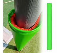 QLXIAOIA 1 rembourrage rond de barre d'aire de jeux pour barres d'un diamètre de 5,1 à 30,5 cm - Protection de panier de basket-ball, coussin de colonne pour garage et salle de sport, à enrouler (vert
