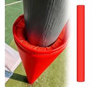 QLXIAOIA Coussin rond pour poteau de patio de jeu, pour tiges de 2 "-12" de diamètre, protecteur de cerceau de basket-ball, coussin enveloppant pour colonne de garage et salle de sport, 1 pièce (rouge