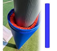 QLXIAOIA Coussin rond pour poteau de patio de jeu, pour tiges de 2 "-12" de diamètre, protecteur de cerceau de basket-ball, coussin enveloppant pour colonne de garage et salle de sport, 1 pièce (bleu