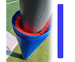 QLXIAOIA Coussin rond pour poteau de patio de jeu, pour tiges de 2 "-12" de diamètre, protecteur de cerceau de basket-ball, coussin enveloppant pour colonne de garage et salle de sport, 1 pièce (bleu