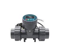 QLYMDDSA Débitmètre électronique Intelligent à Affichage numérique RS485, capteur de débit de Grand diamètre en PVC for l'irrigation des fermes et des Jardins(1-1/2",Without Display)