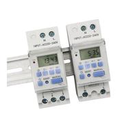QLYMDDSA Relais horaire numérique programmable 7 jours électronique hebdomadaire - Interrupteur de contrôle CA 220 V 230 V 12 V 24 V 48 V 16 A - Montage sur rail DIN THC15A (30 A, 1NO1NC 220 V AC DC)